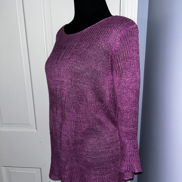 Eileen Fisher, Size M, 100% Linen Sweater - Picture 4 of 6